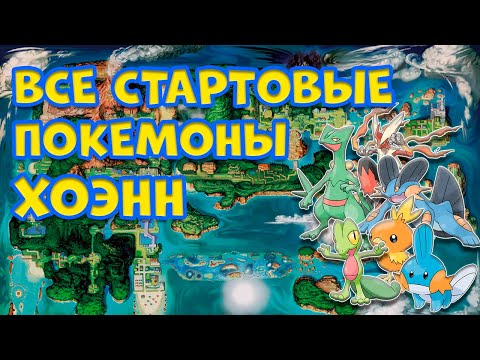 Видео: ВСЕ СТАРТОВЫЕ ПОКЕМОНЫ РЕГИОНА ХОЭНН