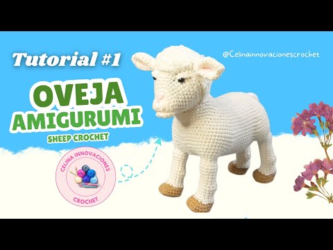 Видео: Вязаная крючком овечка | Урок 1: Милые овечьи лапки амигуруми от Celina Crochet Innovations