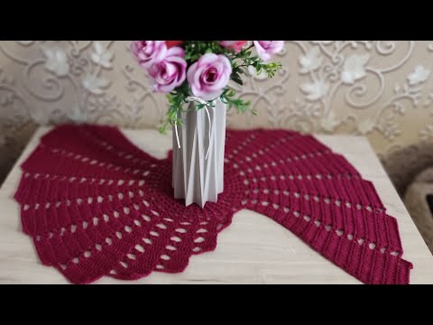 Видео: Салфетка "Аврора"/крючком/
