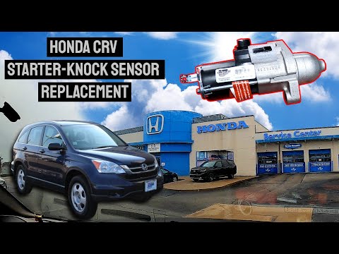 Видео: Замена стартера и датчика детонации Honda CRV!