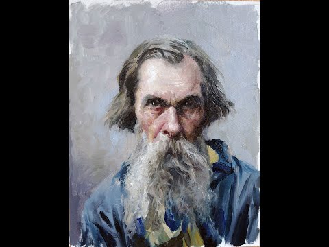 Видео: Урок живописи маслом. Портрет А.К. Саврасова