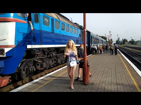 Видео: Дизель-потяги Івано-Франківськ-Рахів і на Стрий відбувають з Франківська 14 липня 2021 р.