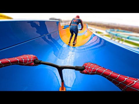 Видео: ДВА БЛИЗНЕЦА ЧЕЛОВЕКА-ПАУКА СБЕЖАЮТ ОТ САМОЙ БЕЗУМНОЙ ОХРАНЫ В ЗАБРОШЕННОМ АКВАПАРКЕ! (ОТ ГЛАЗ ЭК...