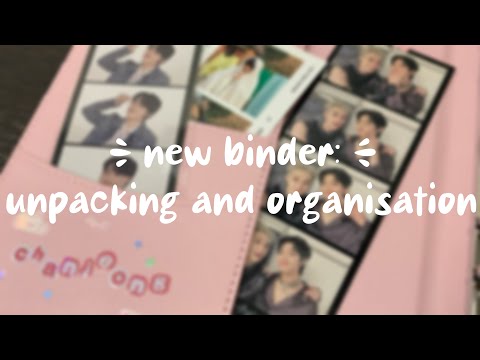 Видео: unpacking 🫧 ;; новый биндер и его организация