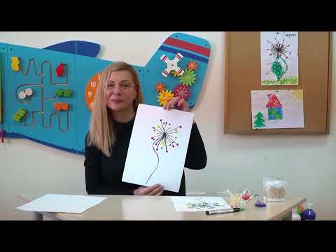 Видео: Домашна сензорна зала – Да рисуваме с клечки за уши