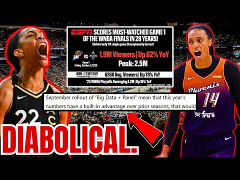 Видео: Рейтинги WNBA просто ДЬЯВОЛЕНСКИЕ! Новые данные Nielsen РАЗДУВАЮТ финал «Mercury Aces», КОТОРЫЙ В...