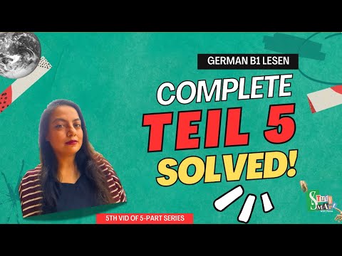 Видео: Немецкий язык, чтение, часть 5, B1, решён | Секреты и лайфхаки | Сертификат Гёте