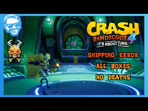 Видео: Ошибка доставки — Полное прохождение — Без смертей — Все драгоценные камни — Crash Bandicoot 4: В...
