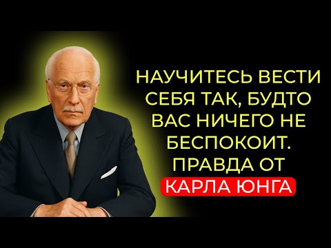 Видео: Научитесь вести себя так, будто вас ничего не беспокоит. Правда, которую раскрыл Карл Юнг.