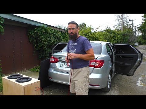 Видео: 2 сабвуфера DL Audio Phoenix 12  в коробе на трубе, обзор, изготовление короба, прослушка в машине