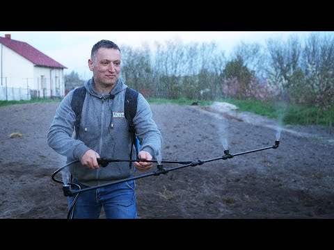 Видео: Ефективний підхід до обробки рослин. Форсунки, штанги, шланг на 6 м.