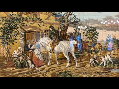 Видео: Потрясающая вышивка XIX века! Выставка "Жалоба мужа".