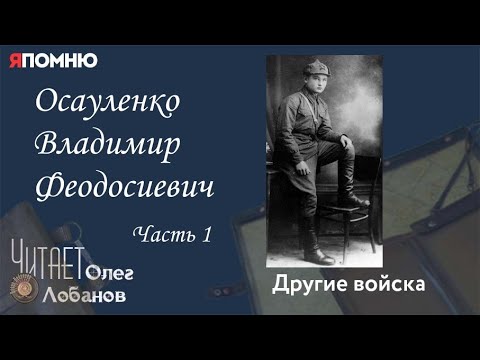 Видео: Осауленко Владимир Феодосиевич .Часть 1. Проект "Я помню" Артема Драбкина. Другие войска.