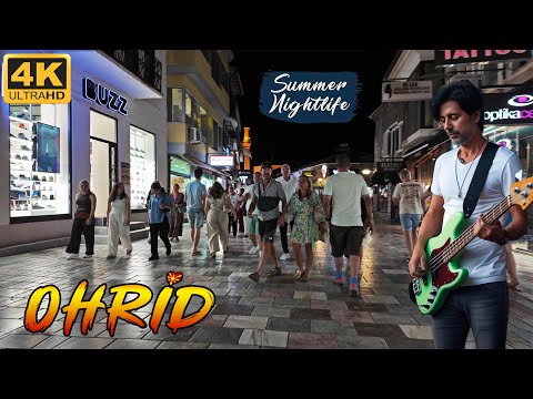 Видео: OHRID Summer Nightlife - Macedonia (2025) 🎸🎹 【4K WALK】 🇲🇰 Лето во ОХРИД, Македонија *Ноќна Прошетка*