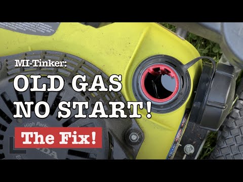 Видео: Старый бензин не заводится. Мойка высокого давления Ryobi — решение!