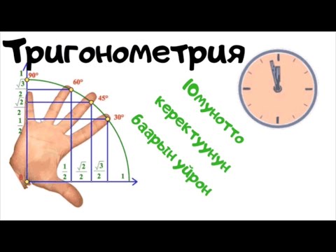 Видео: Тригонометрия. 39-сабак.  Бардыгы ушул жерде. Созсуз кор
