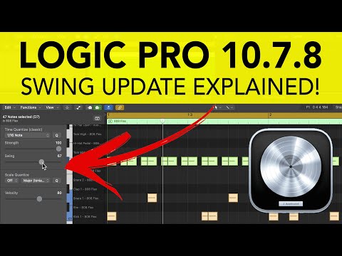 Видео: Logic Pro 10.7.8 — объяснение обновления SWING Slider
