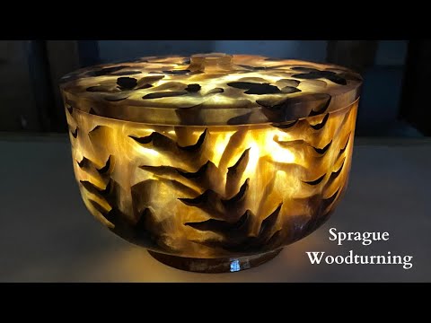 Видео: Точение по дереву — тарелка с крышкой из сосновой шишки