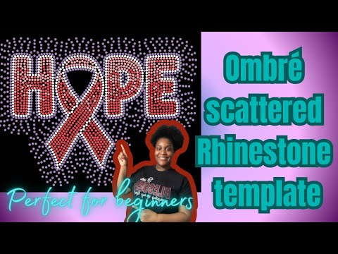 Видео: Как создать шаблон омбре с разбросанными стразами || для начинающих || студия силуэта