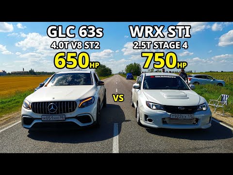 Видео: Ядерная SUBARU IMPREZA WRX STI vs Mercedes GLC 63s vs BMW X4M. ВАЗ 21099 vs OCTAVIA A5 1.4T ГОНКИ