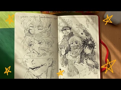 Видео: Обзор красного скетчбука // мое первое видео🧿