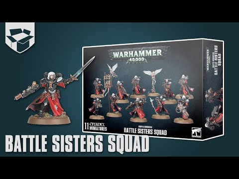 Видео: Анбоксинг - Adepta Sororitas Battle Sisters Squad
