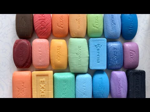 Видео: ASMR SOAP # 174/Cutting soap cubes * rainbow cubes🌈Резка радужных кубиков