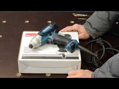 Видео: Ударный шуруповерт Makita TD0101. Impact screwdriver Makita TD0101.