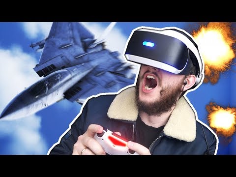 Видео: СИМУЛЯТОР ПИЛОТА БОЕВОГО ИСТРЕБИТЕЛЯ ВЗРЫВАЕТ МОЗГ В ВИРТУАЛЬНОЙ РЕАЛЬНОСТИ! - Ace Combat 7 PS VR