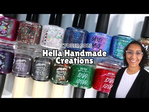 Видео: Октябрь Hella Handmade Creations │ HHC │ Живые образцы и обзоры │ Полировка с Rae