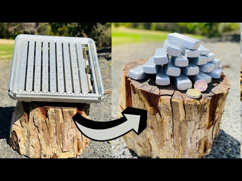 Видео: Массовые слитки из промышленного оборудования LEDRAYS Light - Copper Brass AL ASMR Metal Melting