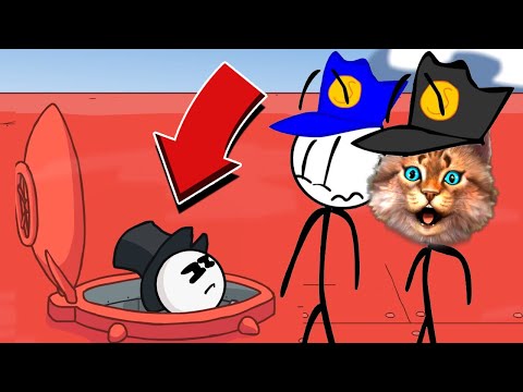 Видео: ГЕНРИ СТИКМАН и ВЕСЁЛЫЙ КОТ The Henry Stickmin Collection игра