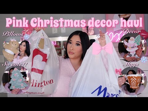 Видео: НОВИНКА К РОЗОВОМУ ДЕКОРУ 🎀❄️ | пора!! Burlington, Ross & Marshalls (розовые рождественские находки)