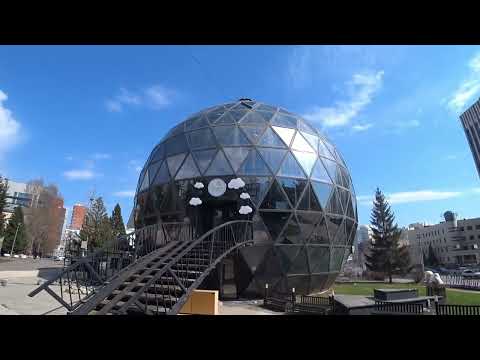Видео: Новосибирск Каменская Сквер Cтуденческих отрядов Театр Глобус Серебренниковская Щетинкина 62 Сити154