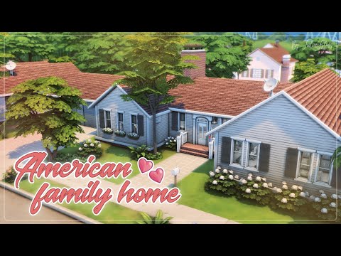 Видео: Американский семейный дом💕│Строительство│American Family Home│SpeedBuild│NO CC [The Sims 4]