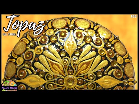 Видео: Учебник по наскальной живописи с изображением мандалы из топаза, камня ноября