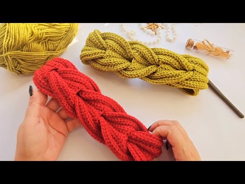 Видео: никто не поверит, что вы вяжете | вязание крючком повязки для волос и изготовление банданы