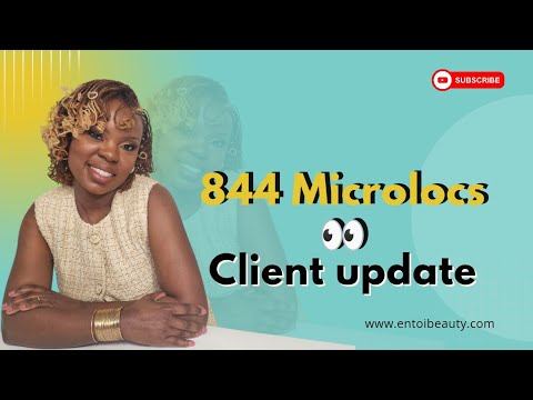 Видео: Мой клиент 844 Microlocs вернулся | Microlocks | Sisterlocs