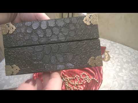 Видео: сундучок из крокодиловой кожи, простейшая имитация