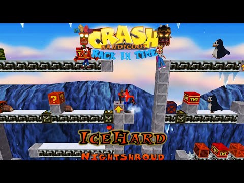 Видео: Crash Bandicoot - Фан-игра Back In Time: Пользовательский уровень: Ice Hard от Nightshroud
