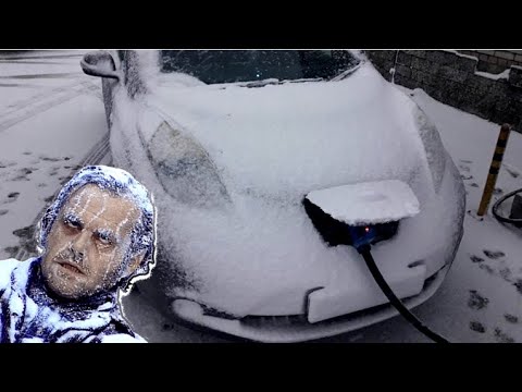Видео: Наконец-то!!! Зимний ТЕСТ пробега NISSAN LEAF с доп.батареей + Зимняя Рыбалка на Финском заливе!