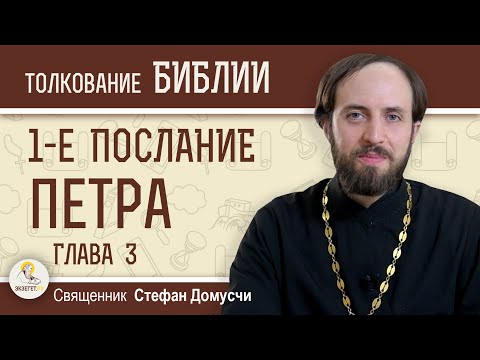 Видео: 1-е Послание Петра. Глава 3. Священник Стефан Домусчи
