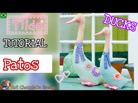 Видео: (Как сделать)TILDA DUCK Complete Tutorial -Tilda Doll Ducks - Шитье горячего шоколада(Тон Финнангер)
