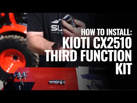 Видео: Установка комплекта третьей функции Kioti CX2510 — Summit Hydraulics
