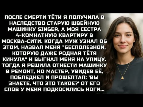 Видео: Я получила в наследство старую швейную машинку Singer, а моя сестра 4-комнатную квартиру в Москве...