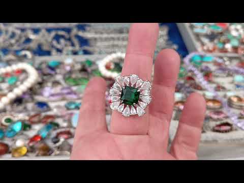 Видео: Коллекция колечек с камнем.