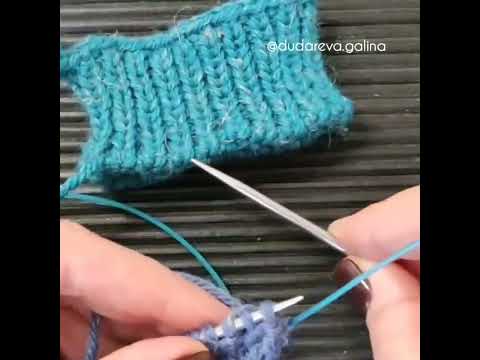 Видео: Наборный ряд. Пятый способ. Для резинки 1х1 без бросовой нити.