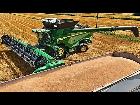 Видео: уборка зерновых 2025 JOHN DEERE X9 1100