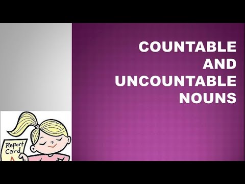 Видео: Countable and Uncountable nouns. Саналатын және саналмайтын зат есімдер!
