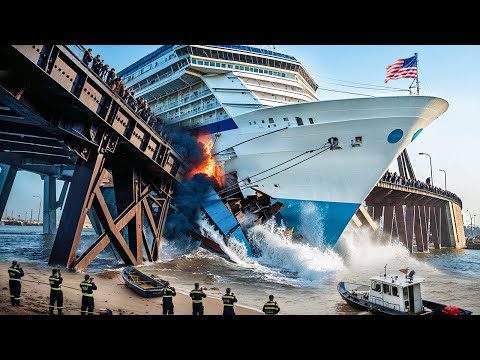 Видео: Шокирующие столкновения и ошибки кораблей. Судно попало на камеру | Запуски, которые прошли ужасн...